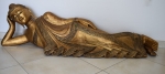 Thai Buddha liegend Holz Thailand Asien Gold länge 150 cm Nur Abholung