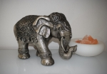 Elefant Groß 34 cm Deko Glückselefant Indische Skulptur Elefant Tierfigur
