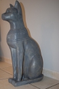 Ägyptische Figur Katzengöttin Pharaonen Bastet Katze Gartenfigur Deko Skulptur