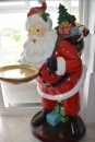 Der Weihnachtsmann mit Schale , die Weihnachtsdekoration nicht nur zur  Weihnachtszeit