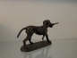 Deko Jagdhund mit Beute Material Gusseisen