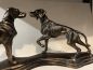 Zwei Jagdhunde Deko Jagd Material Gusseisen