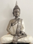 Exklusiver Buddha mit Muschel Pads Feng Shui Deko