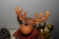 Deko Elch mit Laterne und Teelicht Weihnachtselch