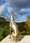 Windhund Figur Hund Gartenfigur Skulptur Rüde Hündin Statue Dekoration NeuHöhe 53 cm