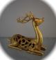Deko Hirsch Material Polyresin Farbe Gold Skulptur