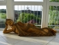Thai Buddha liegend Holz Thailand Asien Gold länge 150 cm Nur Abholung
