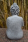 Teelichthalter kleiner Buddha Feng Shui Garten Skulptur Grau Poly