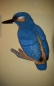 Eisvogel lebensecht Vogel Kolibri Garten Skulptur Deko Figur Wand Neu Handbemalt