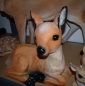 Reh Gartenfigur Lebensecht Dekoration Rehkitz Wildtiere Tierfigur Deko