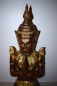 Thailändischer Buddha Tempelwächter Höhe 85 cm Gartenfigur Farbe Rostbraun Gold