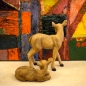 Reh 2er Set Bambi Gartenfiguren Skulptur Dekoration Wildtiere Tierfigur Kitz Neu