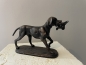 Deko Jagdhund mit Beute Hund Material Gusseisen