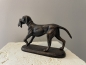 Deko Jagdhund mit Beute Hund Material Gusseisen
