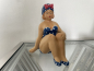 Dekofigur Frau Badefrau Gartenfigur handbemalt Kunststein