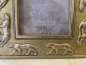 Bilderrahmen 10x15 cm Fotorahmen Gold Motiv Katzen Bilderhalter