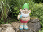Zwerg mit Surfbrett Sommer Gartenfigur Teich