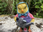 Dekofigur Huhn mit Gießkanne
