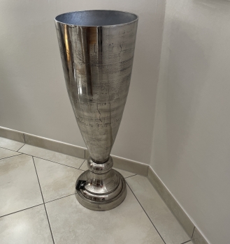 Deko Vase Standvase Alu Nickel