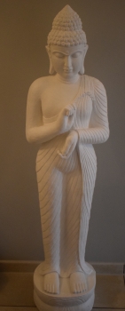 Buddha Frei Stehend Polyresin Farbe Weiß Deko Innen Außen Höhe 160 cm Nur Abholung