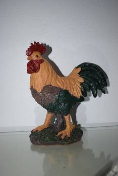 Hahn klein Gartenfigur Deko Hühnerhaus