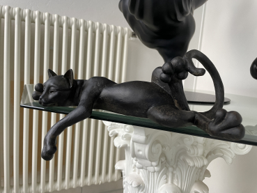 Katze Kantenhocker Deko Katzenfigur