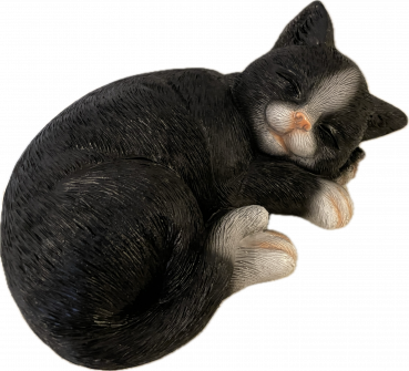 Katze Katzenbaby Farbe Schwarz Deko Gartenfigur