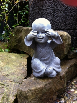 Dekofiguren Buddha sitzend, nicht sehen Gartenfigur, Skulptur Dekoration,Wohnung