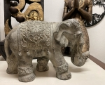 Elefant Groß Höhe 34 cm Deko Glückselefant Indische Skulptur