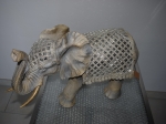 Exklusiver Elefant Höhe 34 cm Deko Glückselefant Indische Skulptur Tierfigur
