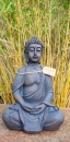 Buddha sitzend Feng Shui Garten Skulptur Braun  Poly