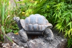 Deko Landschildkröten Figuren Schildkröte Tierfigur Kunstharz Kröte Reptil Höhe 18 cm