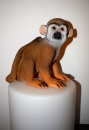 Deko Figur Affe Totenkopfaffe Gartenfigur lebensechte Affen Material Kunststein