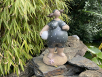Badefrau Höhe 27 cm mit Ball Deko Urlaub Figur